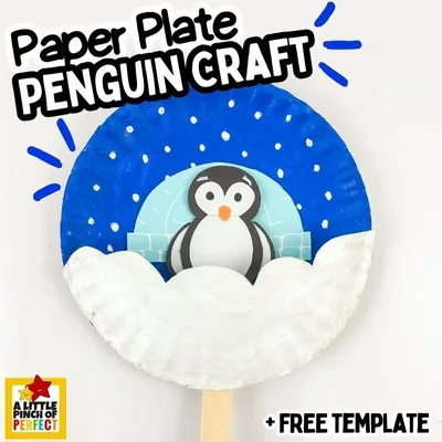 Paper Plate Penguin Craft craft