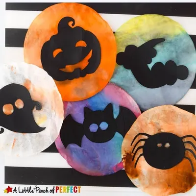 Halloween Shadow Suncatcher Craft craft