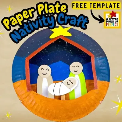 Christmas Paper Plate Nativity Craft craft