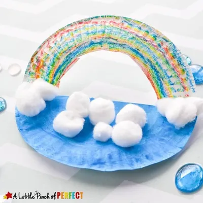 Pop Up Paper Plate Rainbow Craft craft