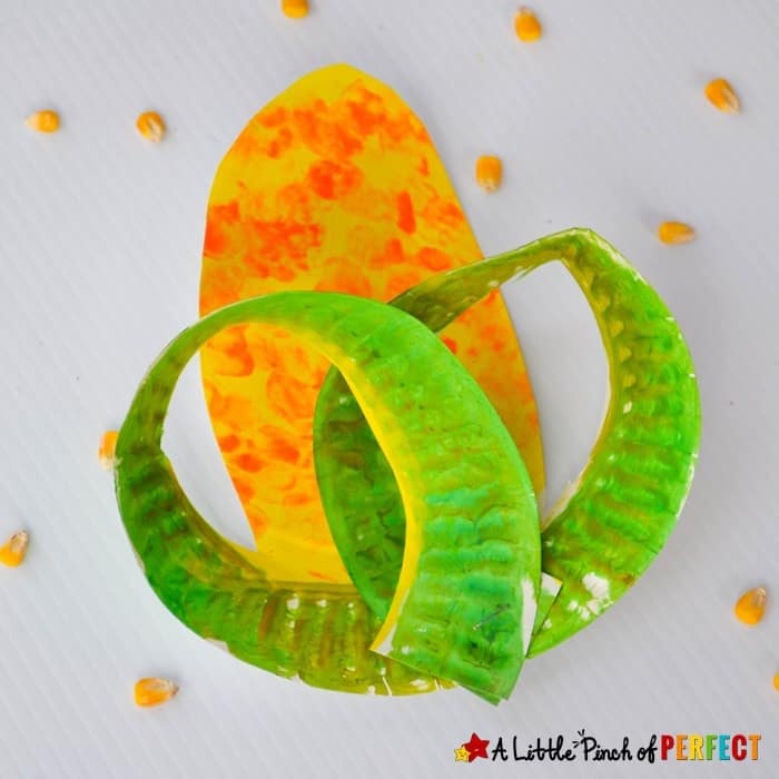 Paper Plate Corn Craft image 1
