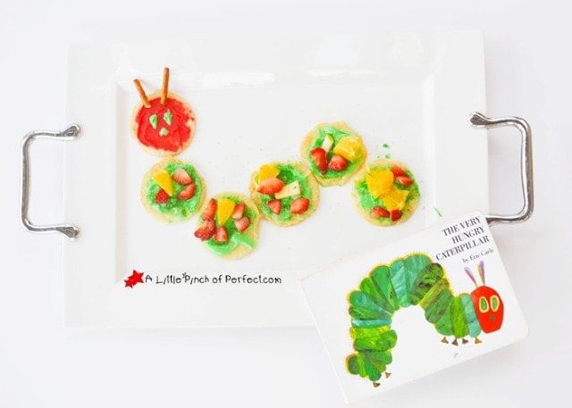 The Very Hungry Caterpillar Fruit Pizza Cookies