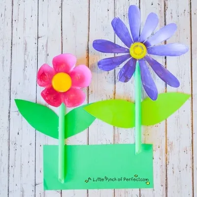 Recycled Soda Bottle Flower Craft craft
