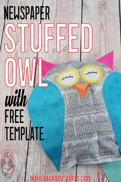 Newspaper Owl Craft
