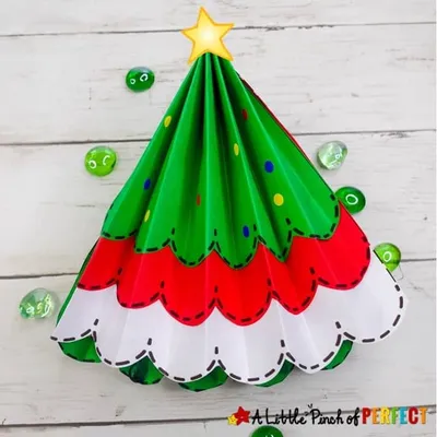 Paper Accordion Fold Christmas Tree