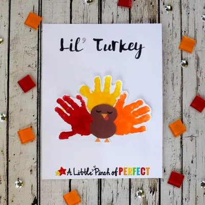 Lil’ Turkey Handprint Craft