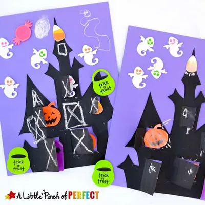 Haunted House Printable Halloween Craft