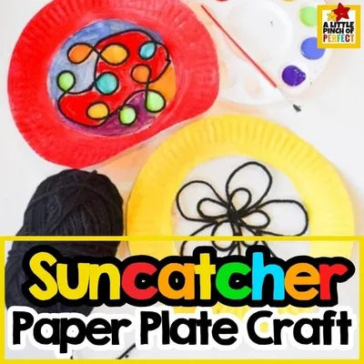 Suncatcher Paper Plate Craft