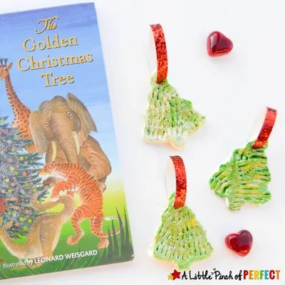 Glitter Clay Christmas Tree Ornament craft