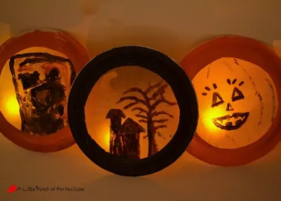 Glowing Halloween Luminaries craft