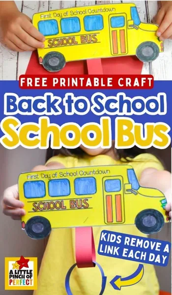 School Bus Countdown: Back to School Craft