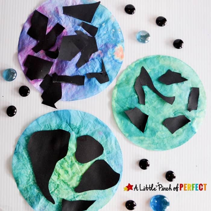 Earth Day Coffee Filter Suncatcher