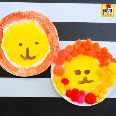 Paper Plate Lion Craft