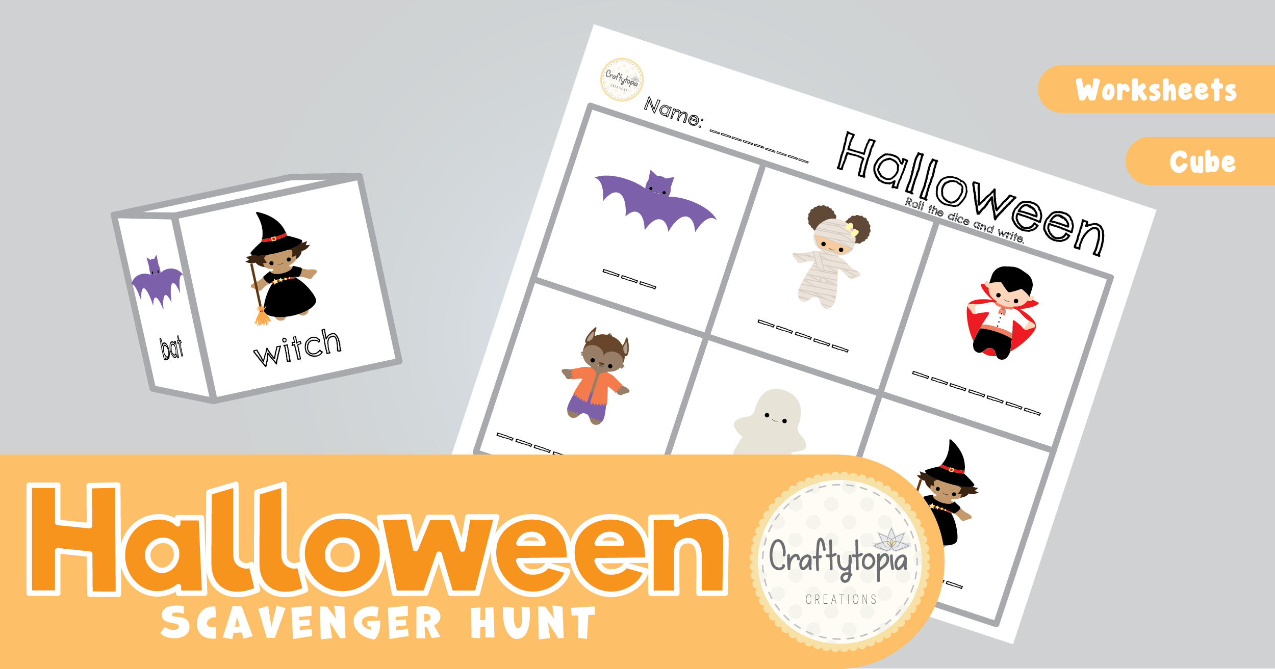 Halloween Roll and Write Game image 1