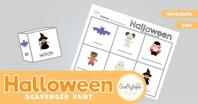 Halloween Roll and Write Game craft