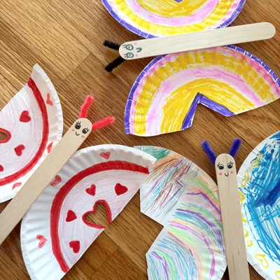 Paper Plate Butterfly craft
