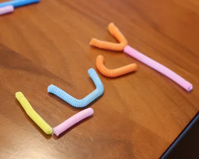 Straw Letters craft