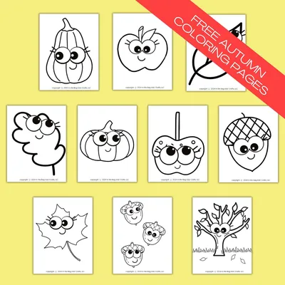 Fall/Autumn Coloring Pages craft