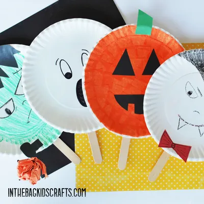Halloween Paddle Ball Activity craft