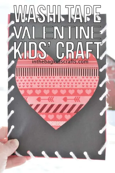Heart Art with Washi Tape