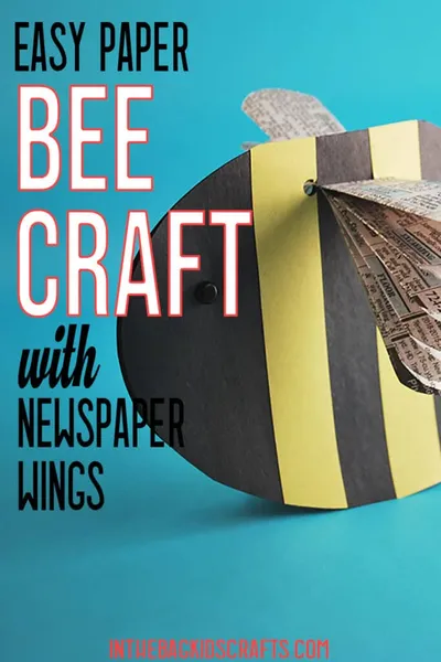 Easy Paper Bee Craft