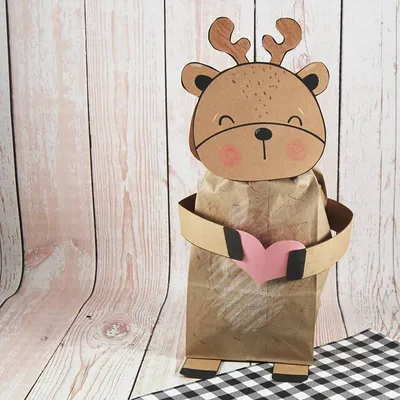 Paper Bag Deer Craft