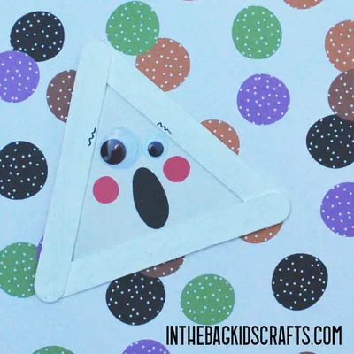 Halloween Ghost Triangle Craft