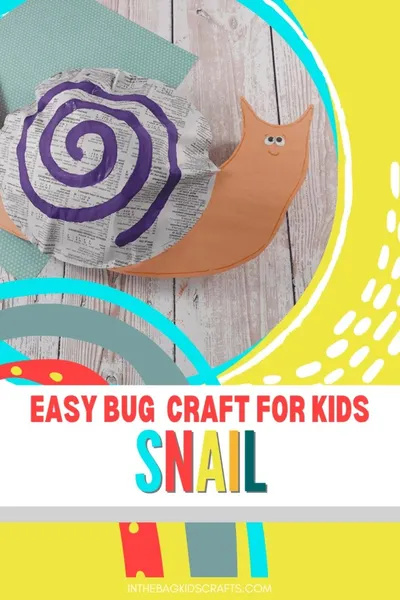Recycled Newspaper Snail Craft craft