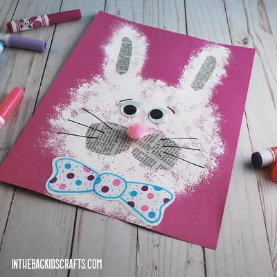 Super Easy Newspaper Bunny Craft craft