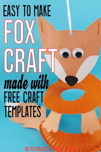 Fox Paper Plate Craft Mobile craft