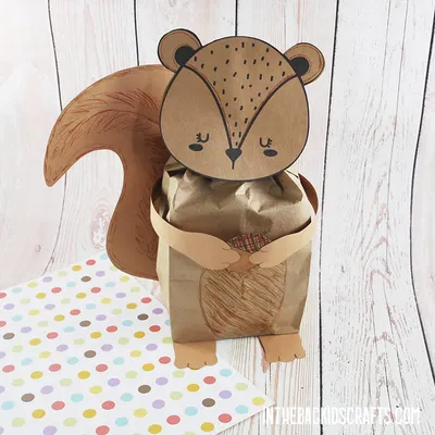 Paper Bag Squirrel Craft