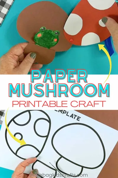 Easy Paper Mushroom Craft