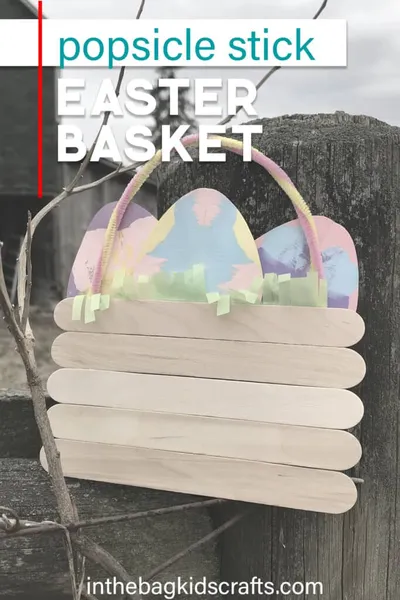 Easy Easter Basket Craft with Squish Paint Eggs craft