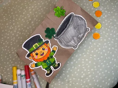 Paper Bag Leprechaun Trap craft
