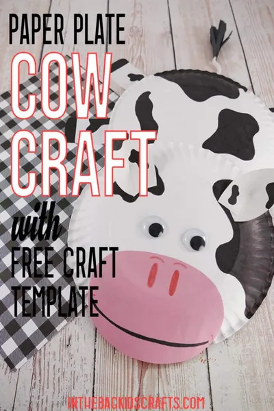 Paper Plate Cow Craft craft
