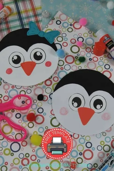 Printable Penguin Card