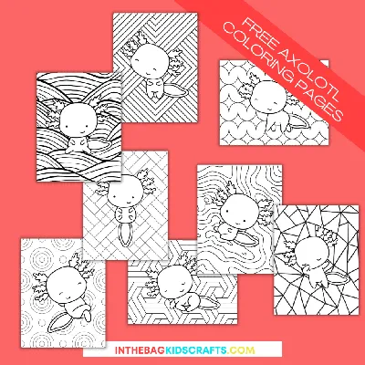 Axolotl Coloring Pages