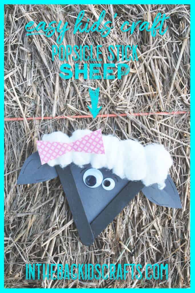 Sheep Kids Craft (with Popsicle Sticks) image 1