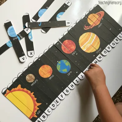 Outer Space Alphabet Puzzle craft