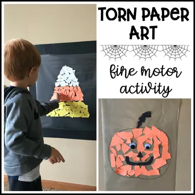 Fall Torn Paper Art craft