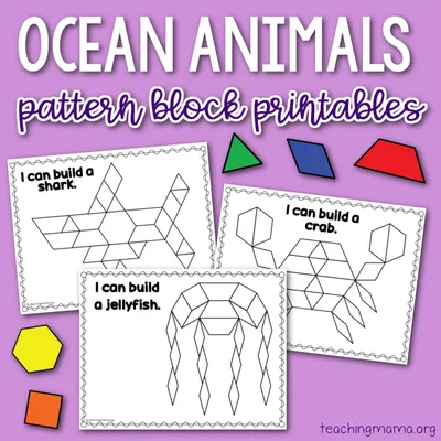 Pattern Block Ocean Animals