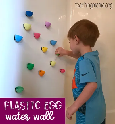 Plastic Egg Water Wall craft