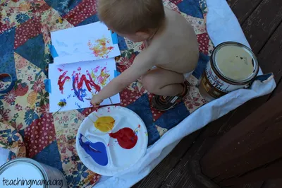 Painting with Dandelions craft