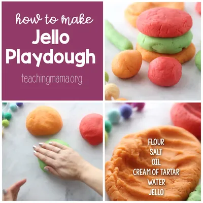 Jello Playdough craft