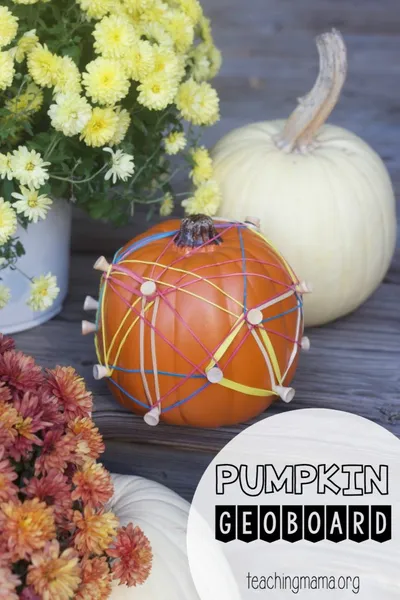 Pumpkin Geoboards craft