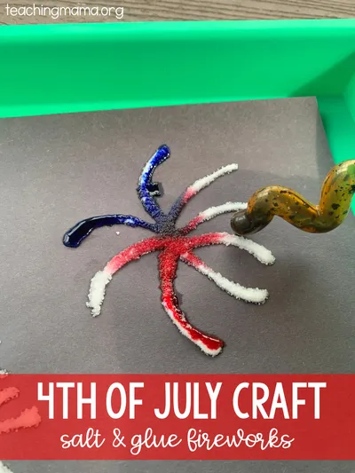 Salt Fireworks craft