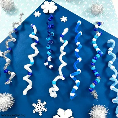 Pipe Cleaner Icicles craft