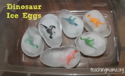 Dinosaur Ice Eggs craft