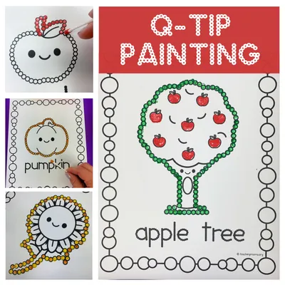 Fall Q-Tip Painting craft