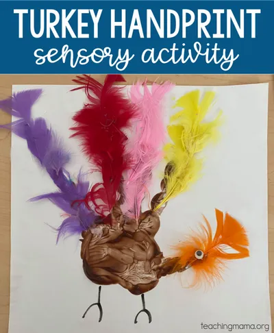 Turkey Handprint Sensory Activity craft